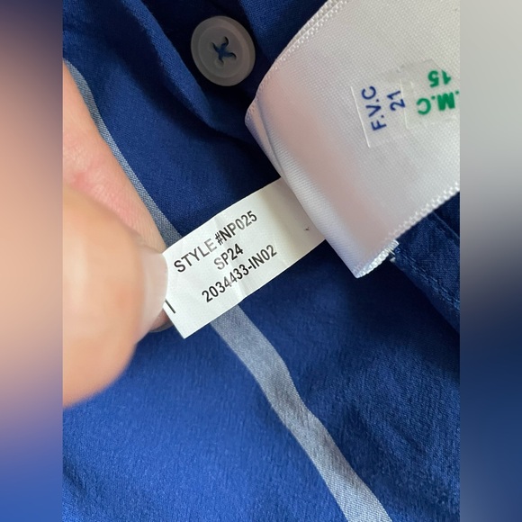 New Madewell Oversized Boxy Button Up Shirt in Signature Poplin Blue Small - Picture 15 of 15